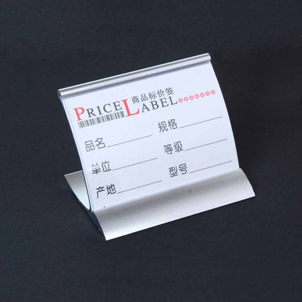 70x50mm Name Card Holder Metal Menu Sign Holder Hot Display Stand  Number Card