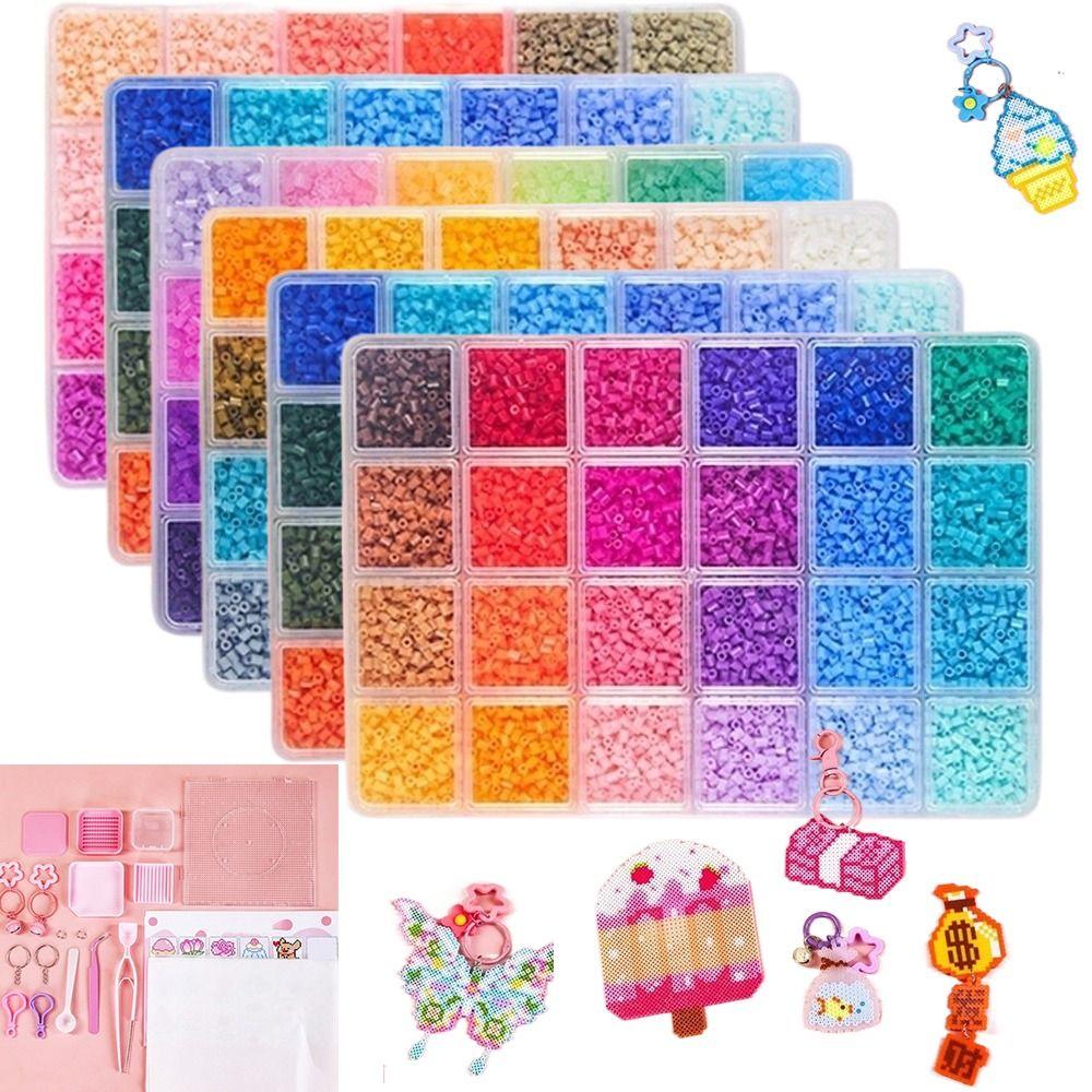 2.6mm Perler Hama Beads Kit DIY Make Puzzle 3D Puzzle Beads Hama Beads Box Children Toy