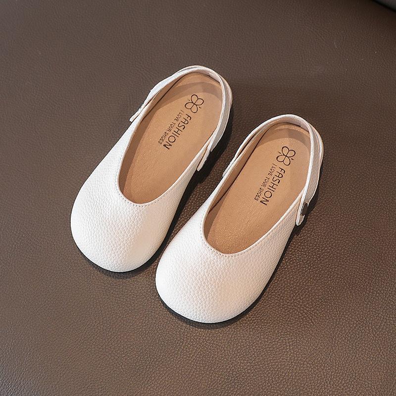 New Girl Shoe Spring Autumn Cute Square Head Princess Shoe Shallow Soft Sole Kids Shoe Anti Slip Leather Shoe Mary Jane Shoes
