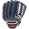 ZETT Catchball Glove for Beginners, with Shock-Absorbing Pad, 11.5 Inches (Elementary School Age and Up), Right-Handed Throw, Blue, BDG2012V