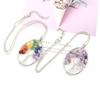 Hand-Wound Natural Gravel Crystal Curved Loose Root Tree Of Life Necklace Fortune Tree Necklace Women'S Necklace N24