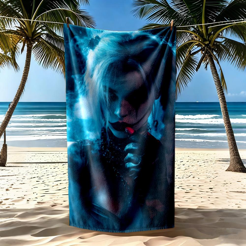 Bad Luck Joker Theme Beach Towel Soft Durable Quick-Dry Comfortable Lightweight Suitable for Sports, Travel, Swimming, Yoga, Bathroom, Beach, And Pool