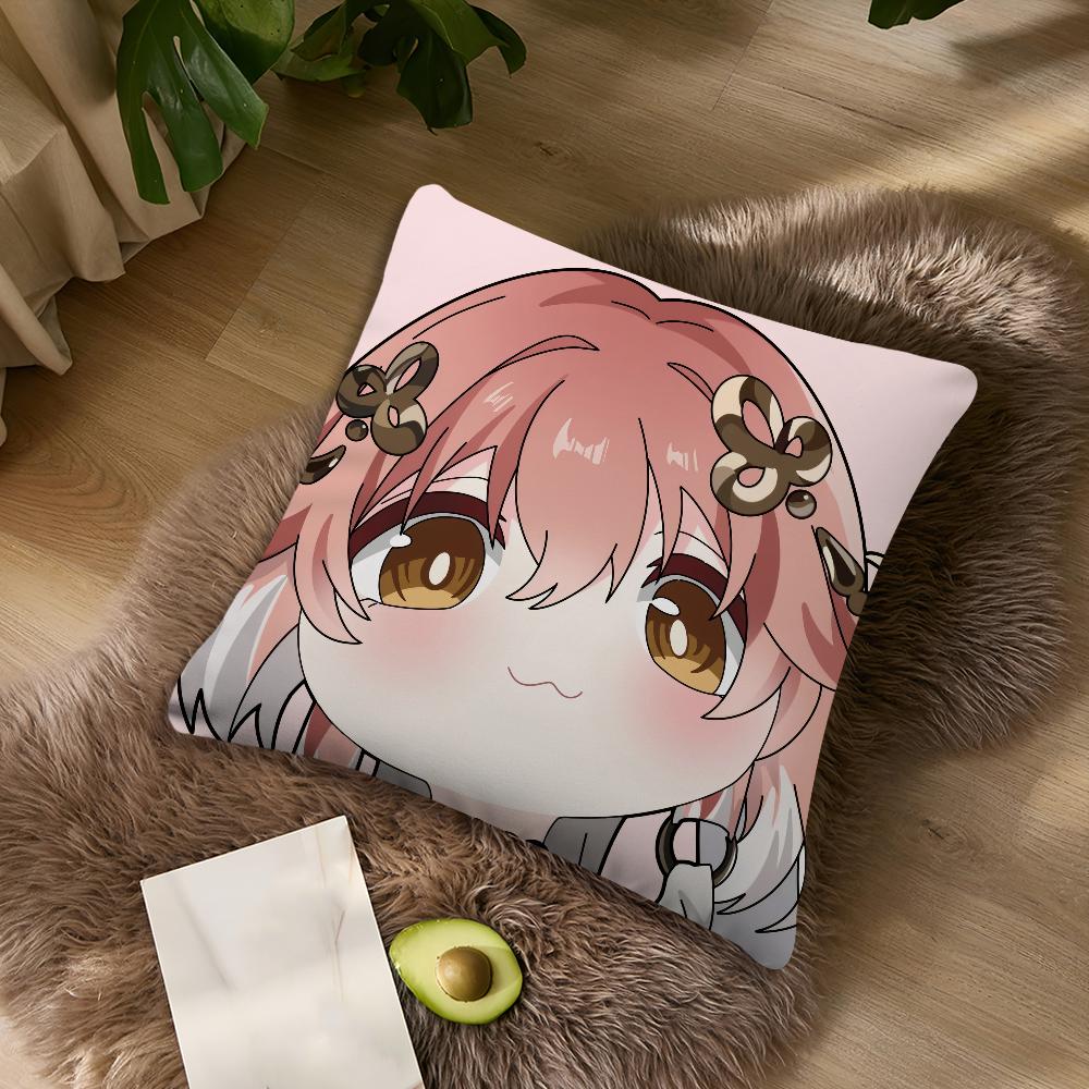 

Q Version Wuthering Waves Camellya Shorekeeper For Bedroom Car Coffee Shop Room Soft and Living Room Sofa Decorative Pillow Case 30cmx30cm