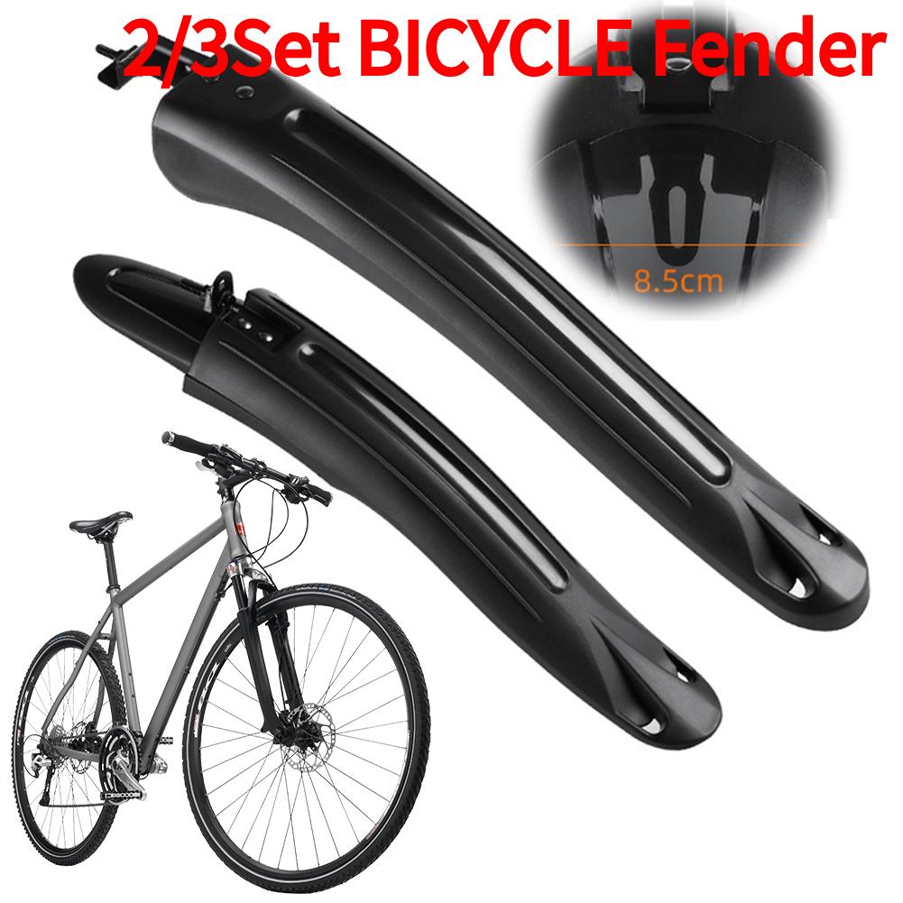 2/3Set Bike Mudguard Widen Extension Mud Protector Screw Fixed Front/Rear Mud Guards Against Splashing Water and Dirt