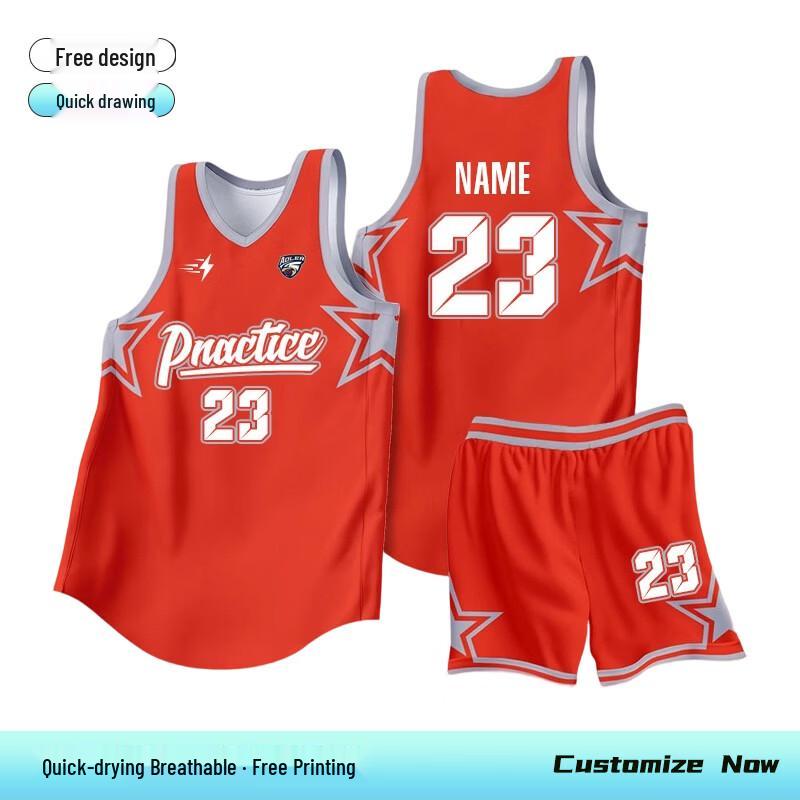 Men's Custom American Style Basketball Jersey Set