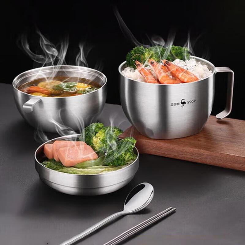SSGP 304 Stainless Steel Instant Noodle & Soup Bowl with Lid