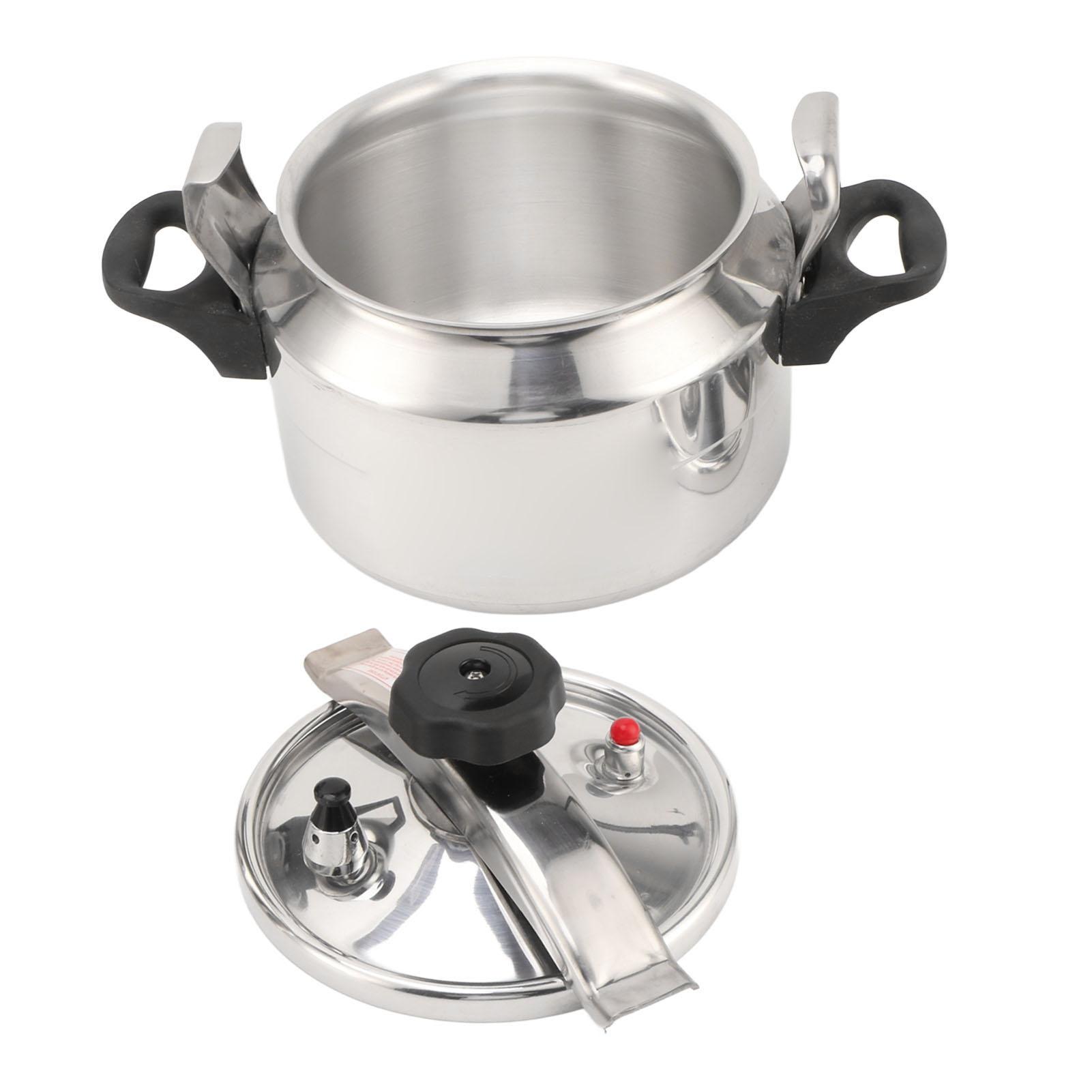 4L Aluminiumlegering Drukstoofpan, Inmaak Drukpan voor Thuis en Commercieel Gebruik, Gelijkmatige Drukverdeling, Compatibel met Gas   en In