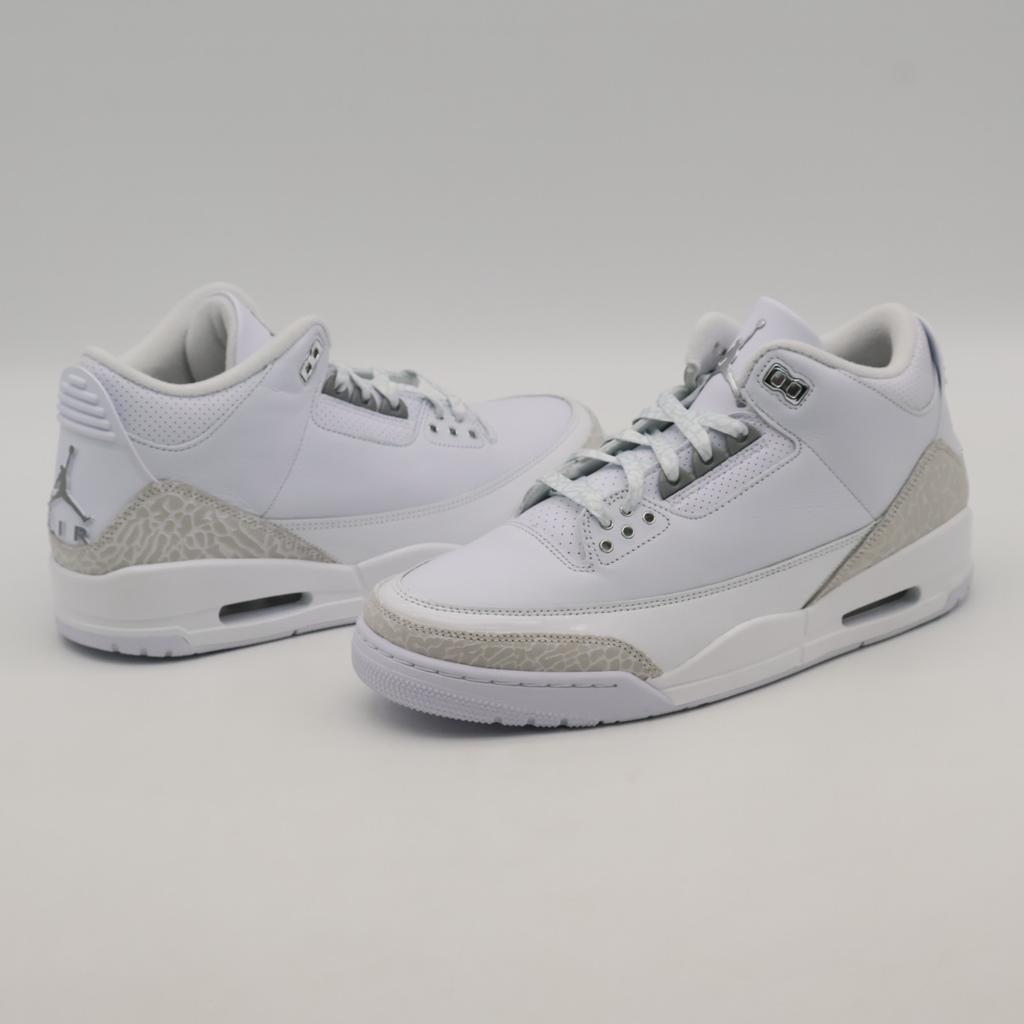CT8532-111 Nike Air Jordan 3 Retro Pure Money White and Silver (2025) (Men's)