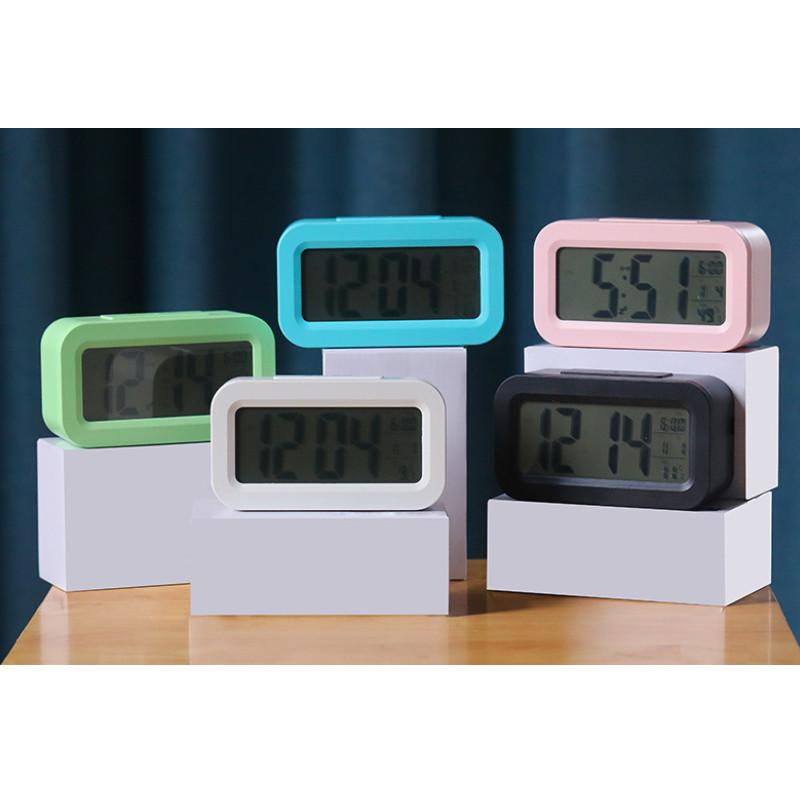 Alarm Digital Rechargeable Clock With Smart Light Sensor Room Gift Decoration