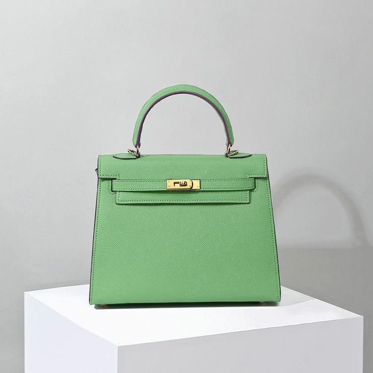 Euli Handheld Seilkette der zweiten Generation Fünf-Gold Einblatt-Schnalle im Mini-Stil zum Überkreuztragen Damen-Taschenverschluss-Schnallendesign