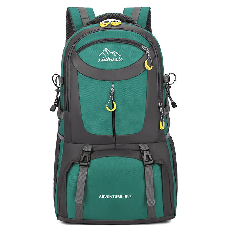 Outdoor Hiking Backpack 60l Waterproof Oxford Fabric For Camping Skiing Travel