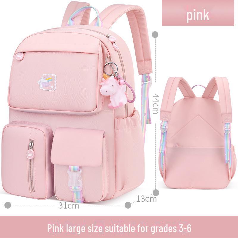 Sac à dos léger avec support dorsal pour filles en 1ère, 3ème et 6ème année