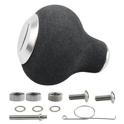 VISPREA EVA-Kurbelknauf für Shimano und Daiwa 35mm Power-Rollenkurbel Stationärrolle Kugelkurbelgriff mit YU270 Rollen, Rund, Knauf, Kompatibel, Ersatz, Schraube,