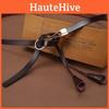 Thin Knotting Up Genuine Leather Belt Women  Alloy Clasp Suitable Leisure Work