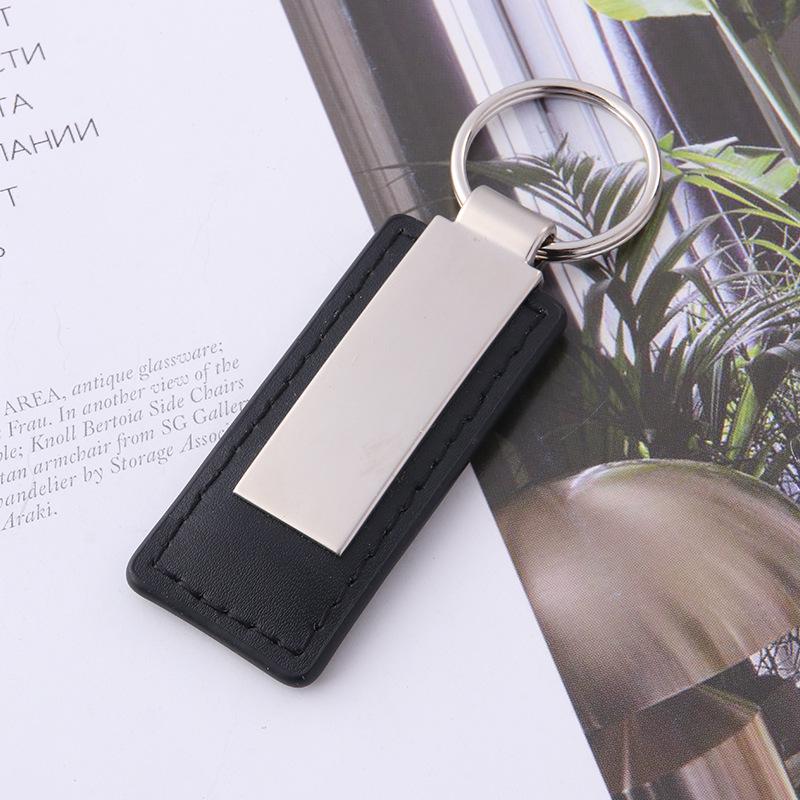 Personalized PU Leather and Zinc Alloy Keychain - Creative Car Pendant Gift