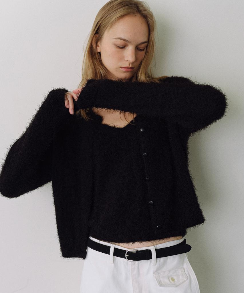 Yulago Hairy Knit Sleeveless