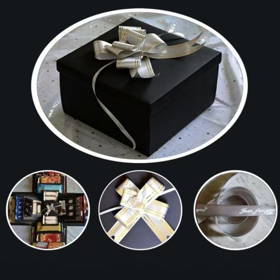 1 Set Exploding Gift Box 5 Layer Christmas Money Box Paper Reusable Holiday Gift Boxes for Holding Snacks Sweets Cash Birthday Wedding Xmas Party