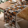 American Retro Jacquard Table Runner Dining Table Cloth Tea Table Cabinet Decorative Strip