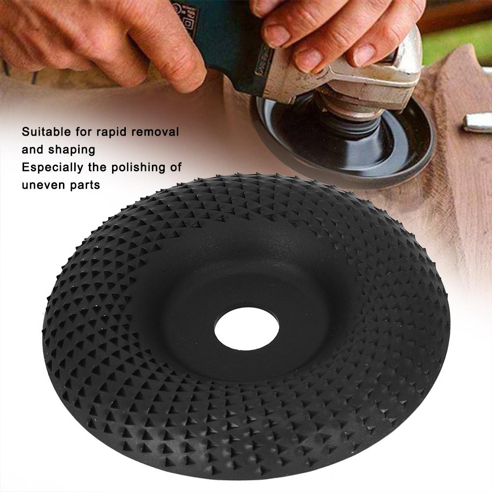 Stahl Holzbearbeitung Schleifscheibe Formscheibe Elektrowerkzeugzubehör HardwareteileSchwarz Gebogen