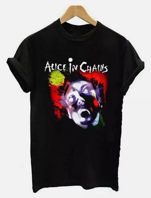 Alice In Chains T Shirt Black Cotton Size S-5XL Unisex T-Shirt