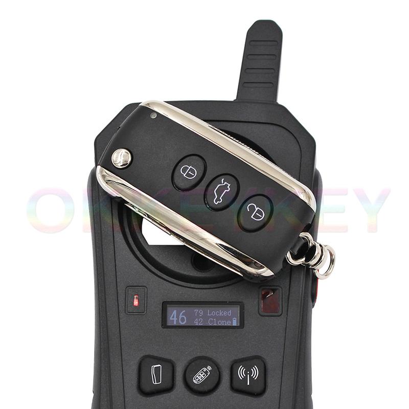 Ecusells Smart 3/4 Button Remote Key 315Mhz/ 433mhz ID46 for Bentley Continental GT GTC Flying Spur FCC KR55WK45031 KR55WK45032