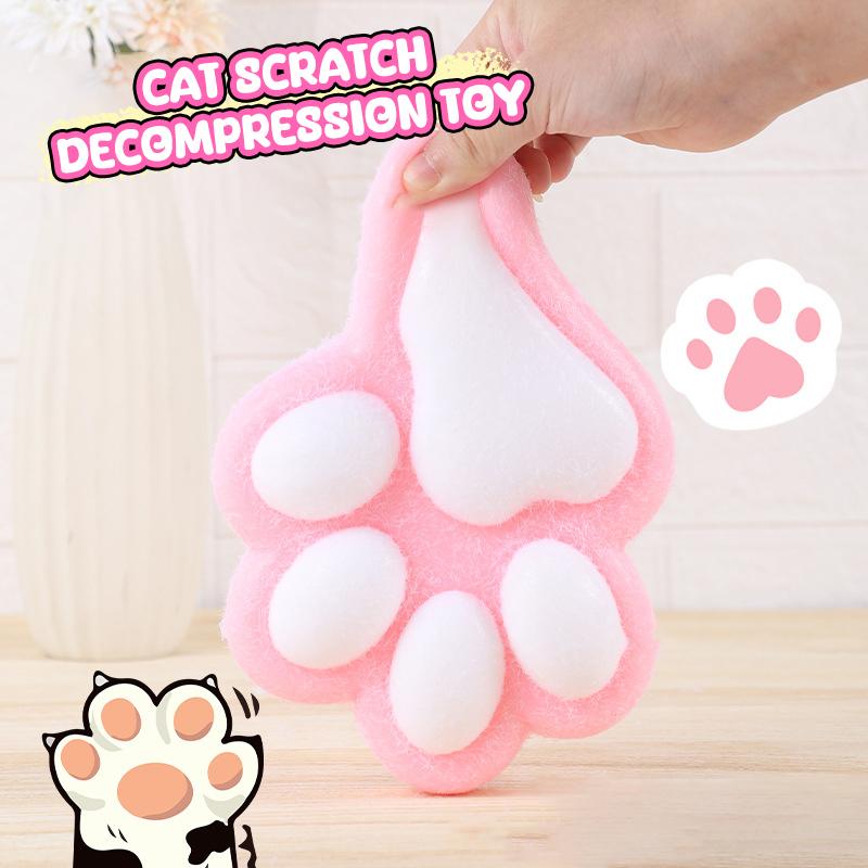 High Quality 400G Super Big Handmade Super Soft Silicone  Flocking Cat'S Paw Relieve Stress And Release Toys