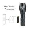 High Power Led Flashlights Camping Torch 5 Lighting Modes Aluminum Alloy Zoomable Light Waterproof Material Use 3 AAA Batteries