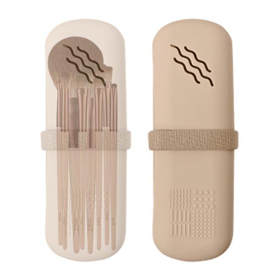 Silikonová kosmetická taška cestovní držák na štětce na make-up přenosný organizér na štětce ventilovaná kosmetika