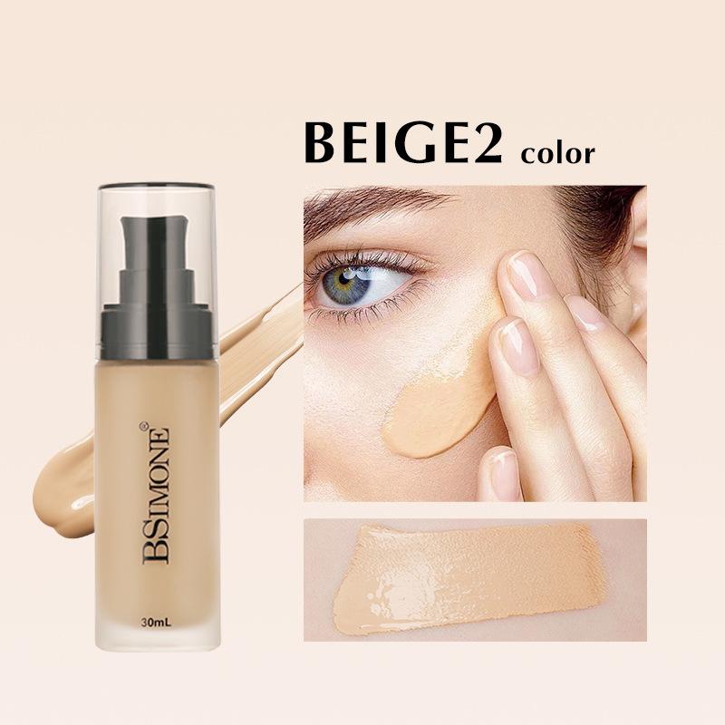 Bsimone Face Base Liquid Foundation Makeup Concealer Waterproof Brighten Whitening Long Lasting Bb Cream Cosmetics