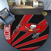 Buccaneers Team Spirit Round Rug for Livingroom,Bedroom, Palyroom, Chair Rug, Area Rug, Circle Carpet, Large Size Fan Christmas Gift