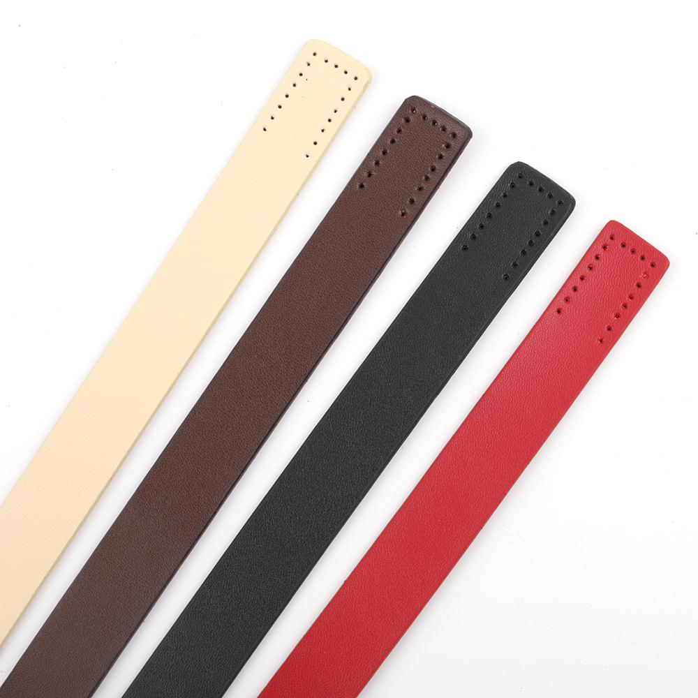 2pcs 50cm Leather Shoulder Bag Strap Sew On Purse Handles Replacement for Women Crochet Bags Handbag Belt DIY Accessories