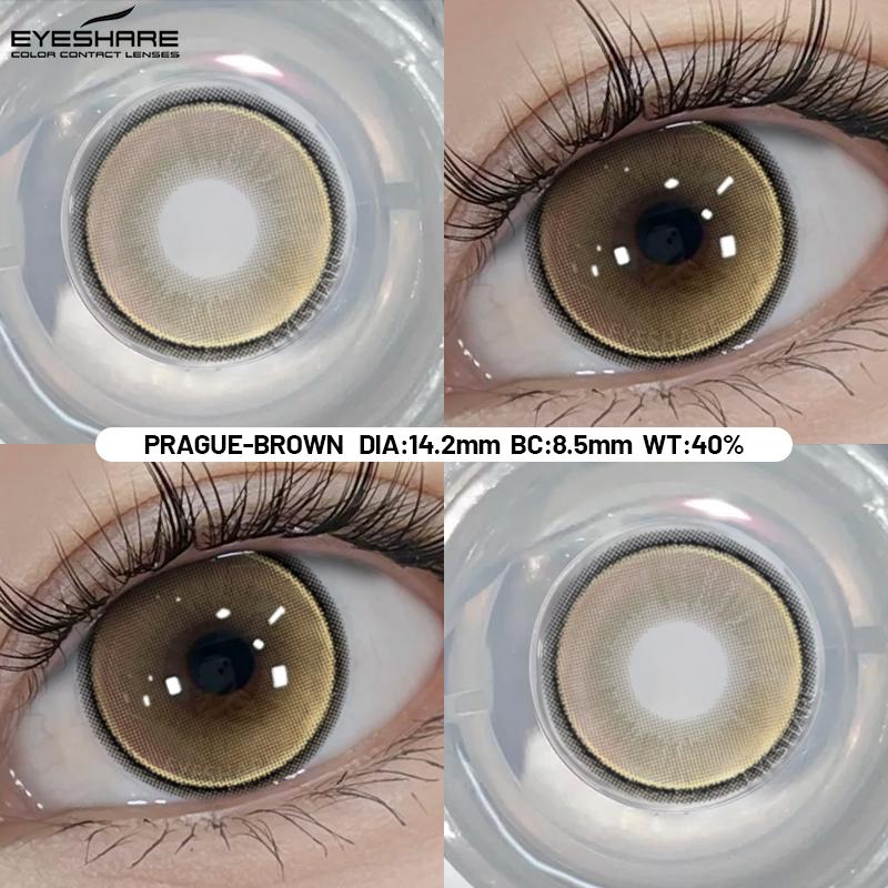 1 Pair Korean Lenses Colorful Contact Lenses for Eyes Cosplay Eye Lenses Green Contacts Purple Lenses Yearly Use Lens