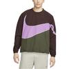 Nike Big Swoosh Woven Jacket V1 Earth/Rush Fuchsia/Cargo Khaki Men Streetwear DX0661-227