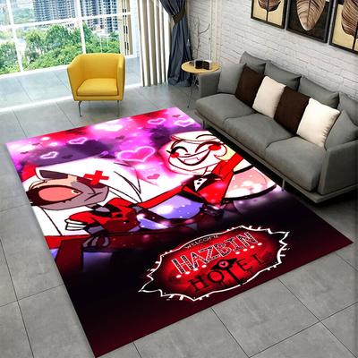 3D Cartoon H-Hazbin Hotel Charlie Carpet Rug for Playroom Bedroom Living Room Sofa Home Decor,kid Area Rug Non-slip Floor Mat