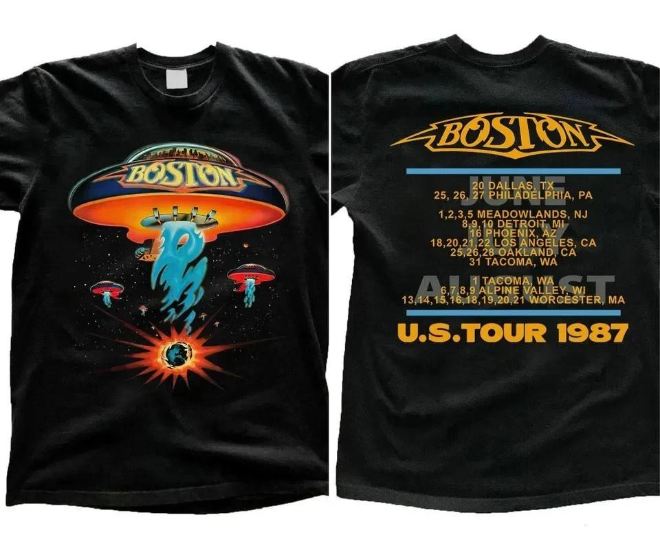 

1987 Boston Rock Band Concert Tour Unisex T-Shirt Heavyweight T-shirt Reprint L