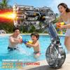 Full Automatic Electric Water Gun Toy Sets With Muzzle Flame Toy Sets Summer Outdoor Beach Pool Shooting Fights Games For Kids Adults