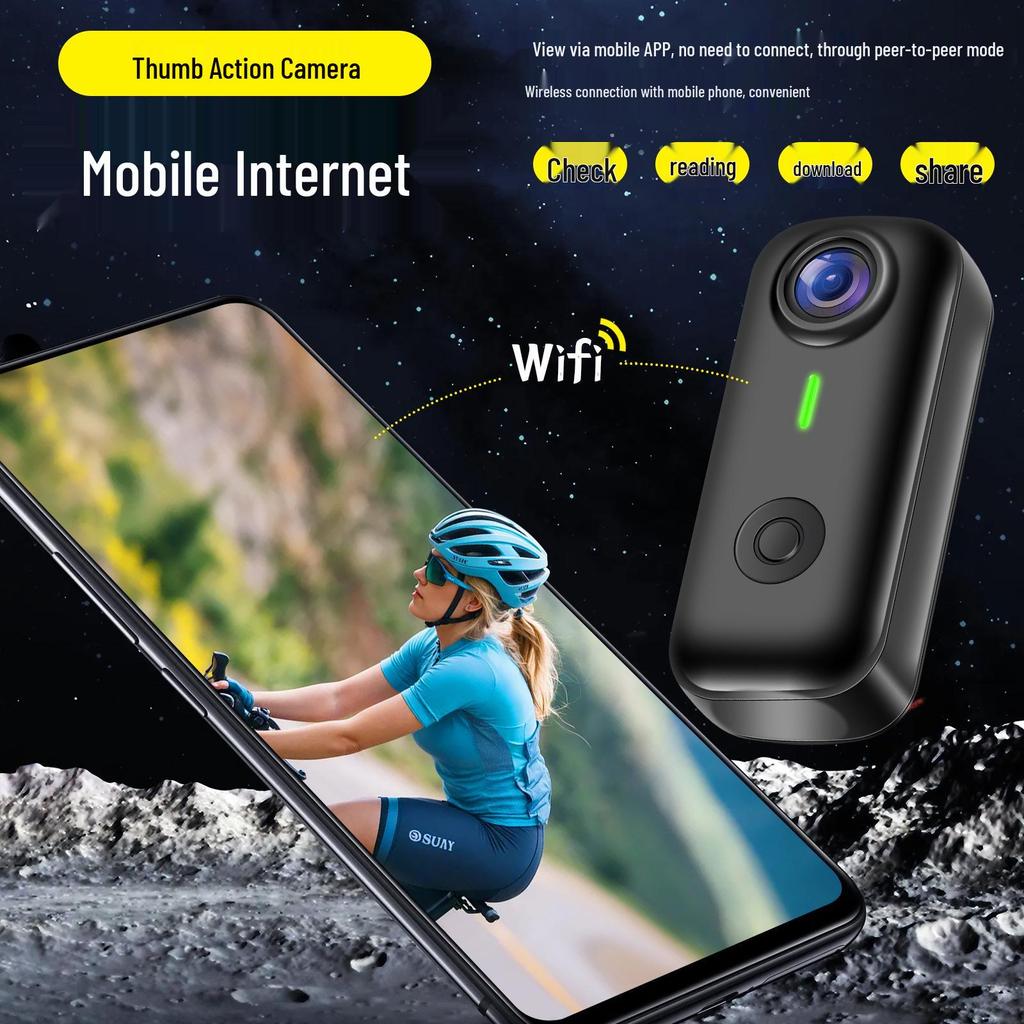 Cross 2.7K HD Cycling Recorder: Magnetic Mount Camera for Sports and Campus Use