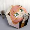 1pc 8 Bone Iron Frame Auto Open Umbrella with Cat Ear Design - Portable Folding Outdoor Umbrella for Fans, Travelers, Daily Use, Festive Gift.P078