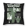 Malachi Barton Pillowcase Printed Polyester Cushion Cover Decor Throw Pillow Case Cover Home Zippered 40X40cm