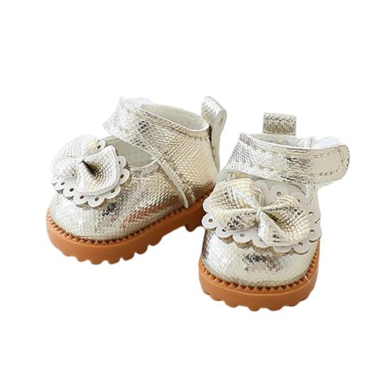 

Кукольная обувь на шнуровке, мини-кроссовки для кукол 17 см, реалистичная кукольная обувь, модная золотистый