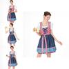 Damen Oktoberfest Einfaches Kleid Kostüm mit zarter Kante für festliche Feiern