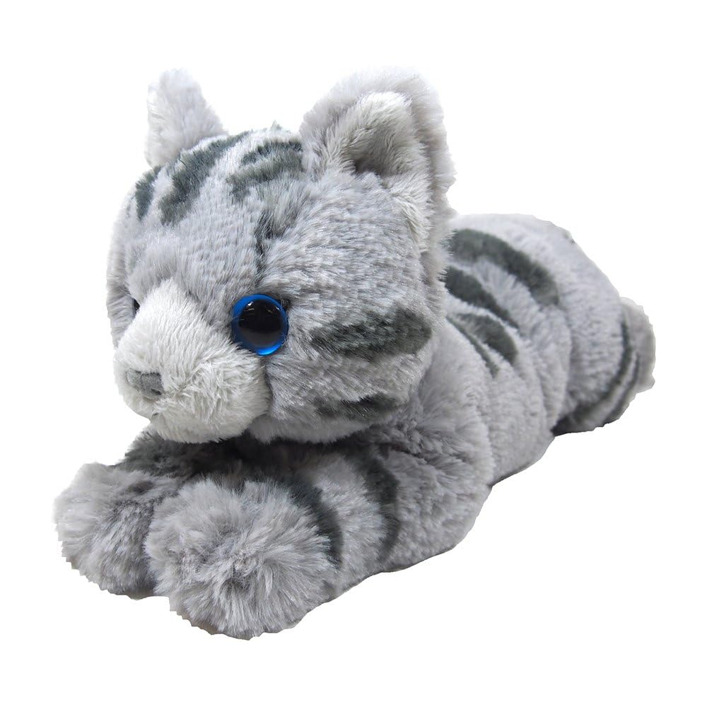 Sun Lemon Knee Cat Plush Toy Small Gray