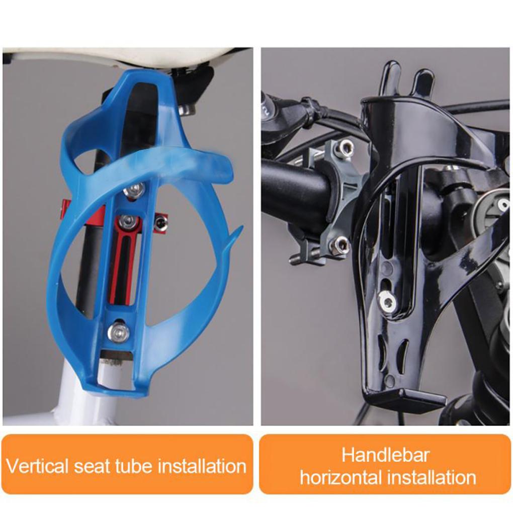 Bicycle Water Bottle Holder Adapter Drinking Conversion 90 Degree Rotatable Frame Support Bracket Riding Accessory
