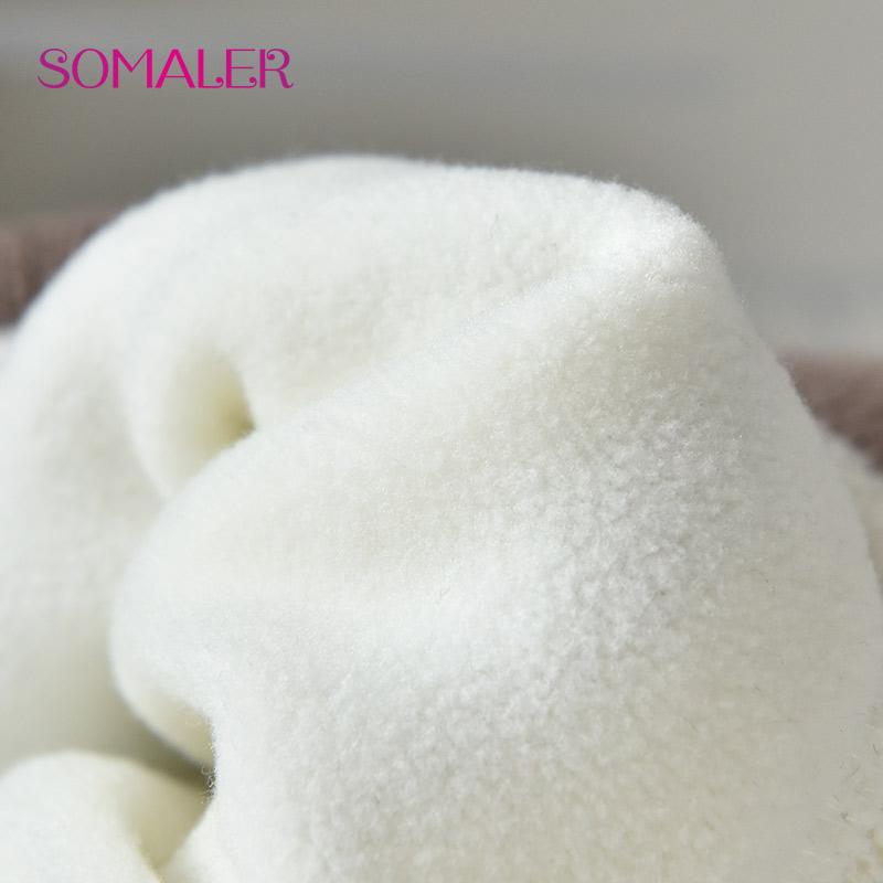 ENJOYFUR Boys Wool Pompom Hats For Winter Warm Geometric Cotton Kids Beanies Thick Knitted Ears Boys Cap