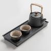 Kung Fu Tea Set Home One Pot Two Cups Tea Plate Small Ceramic Teapot Teacups Hotel Personal Small Sets Traveling