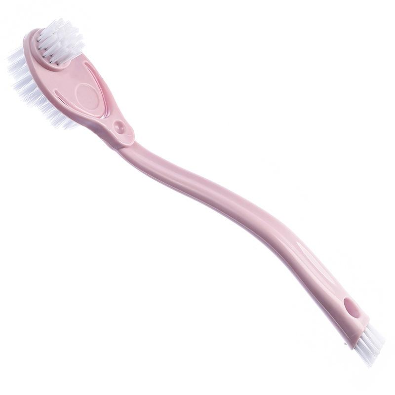 1 Pcs New Double-headed Long-handled Shoe Brush Shoe Polisher Toilet Washing Dishes Shoe Cleaning Brush Household Cleaning Tools