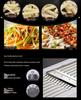 Multifunctional Vegetable Cutter: Potato Shredder, Grater, Slicer, Dicer & Wavy Radish Cutter.