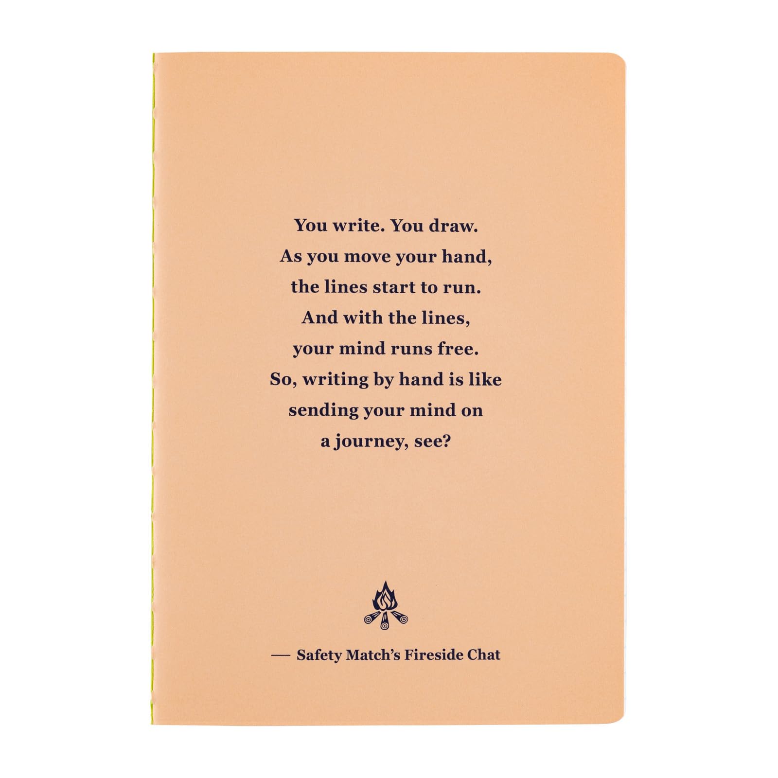 

Hobonichi Techo Fireside Chat в линейку 7 мм, 80 листов, Блокнот Note, (B6) блокнот, линии, страницы, аксессуар. оранжевый
