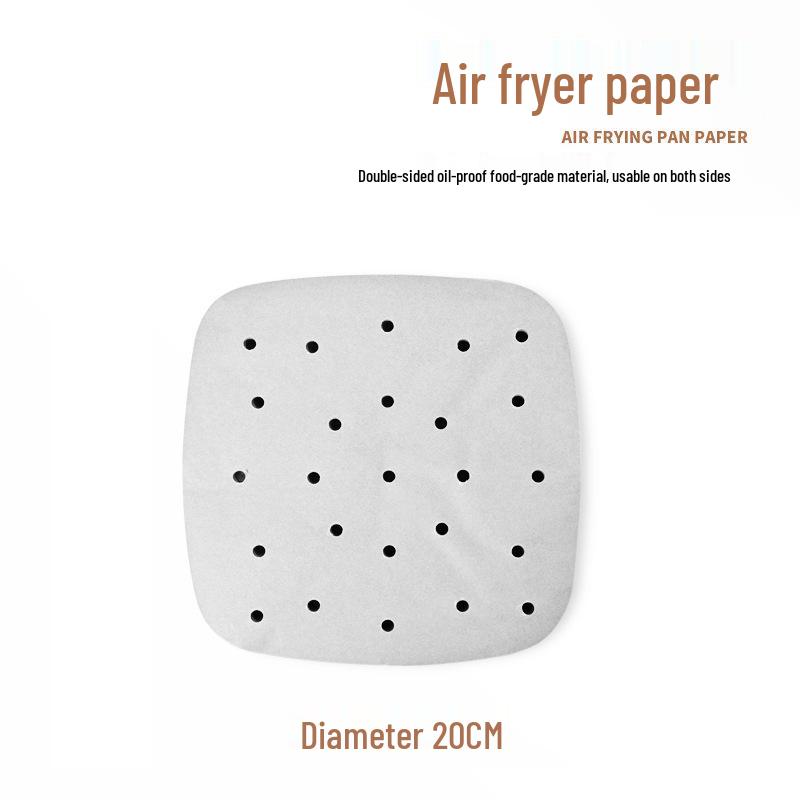 Disposable Square Air Fryer Silicone-Infused Baking Paper for Oil Absorption