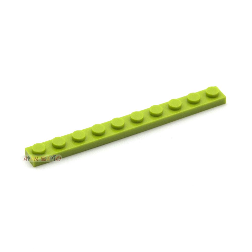 40pcs DIY Building Blocks Thin Figures Bricks 1x10 Dots 12Color Educational Creative Size Compatible With 4477 Toys for Children